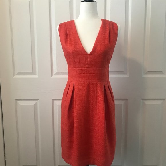Paprika red Yoana Baraschi wiggle dress pockets! - Picture 4 of 12